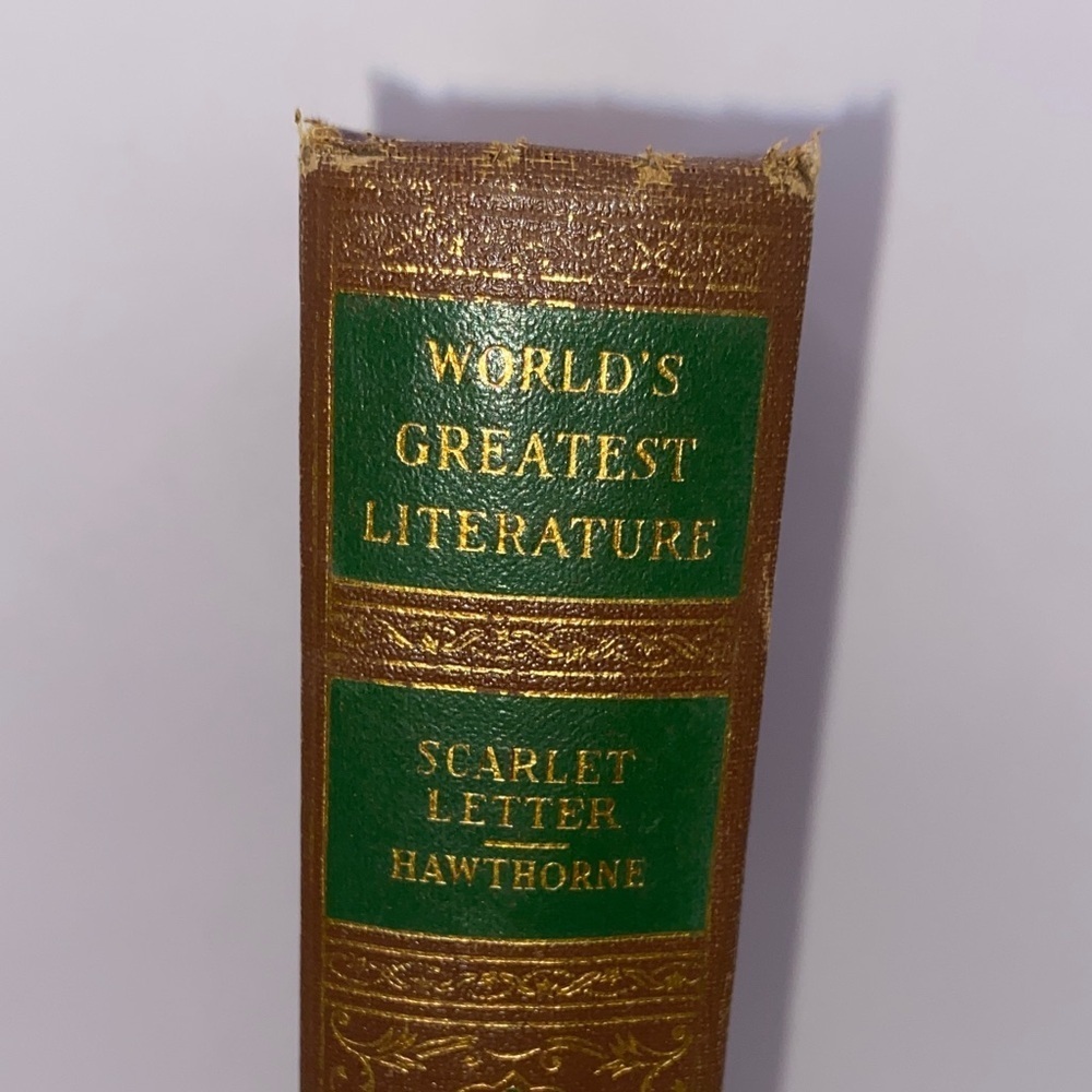 Vintage Book The Scarlet Letter Nathaniel Hawthorne Vol 6 Spencer Press 1930s